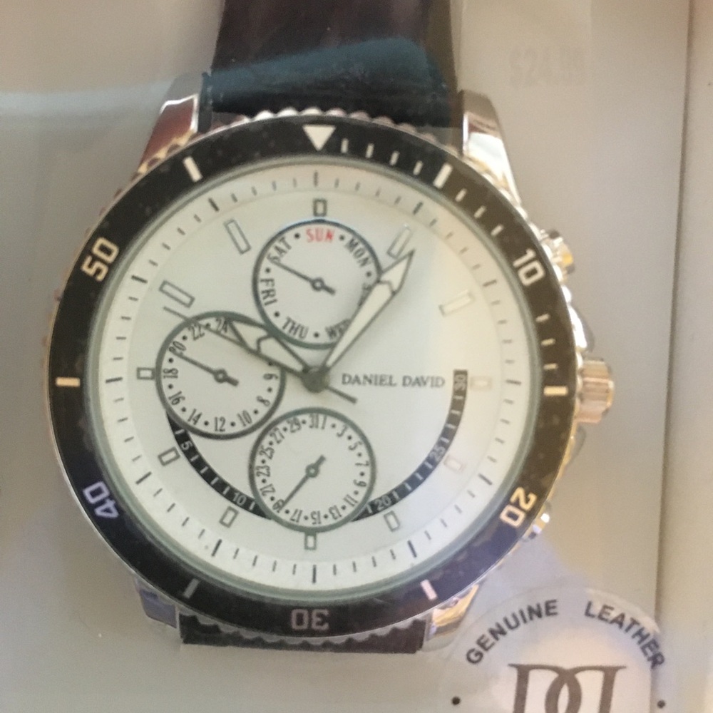 Daniel David Black and White Watch